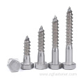 Stainless steel304 Hexagon head wood screws DIN571